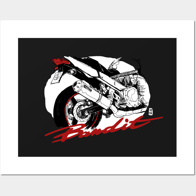 Suzuki Bandit Wall Art by Habuza